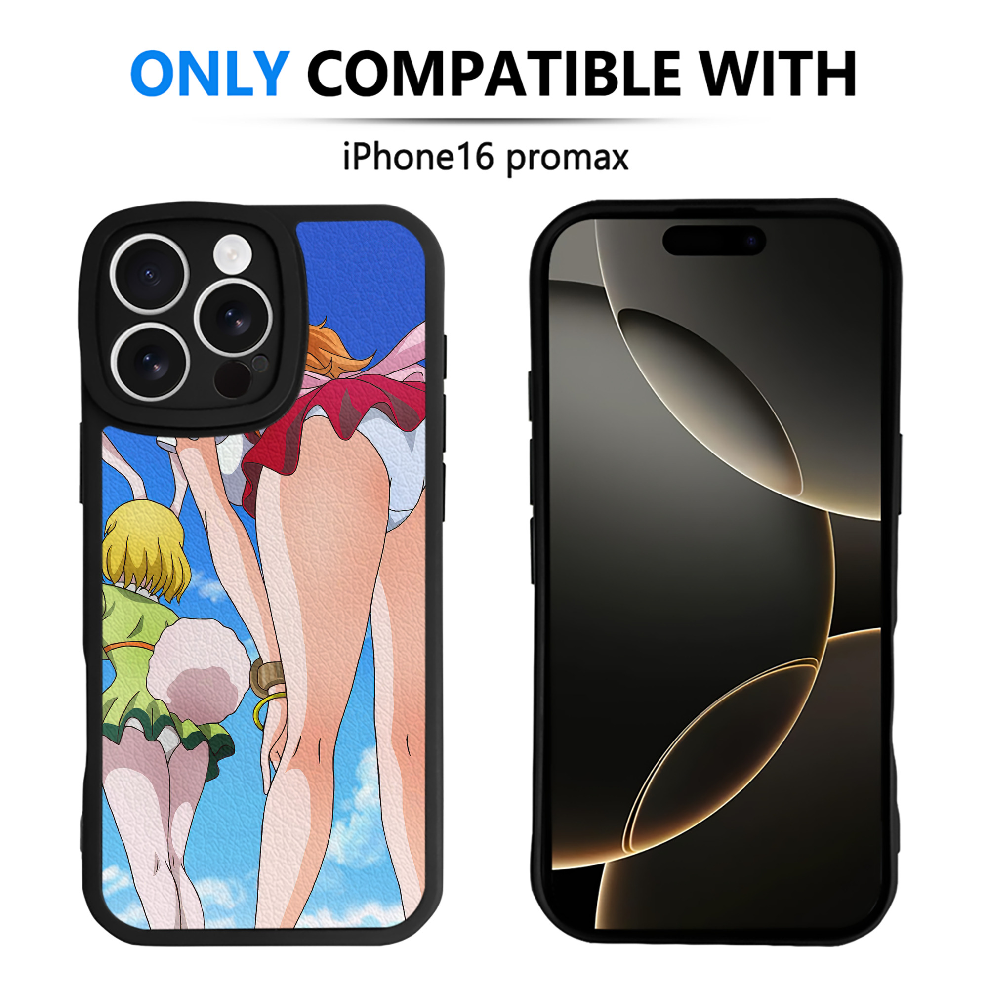 （画像用） ワンピース ONE PIECE 【iPhone 16シリーズ対応】シリコンスマホケース（レザー調） 材質：シリコン